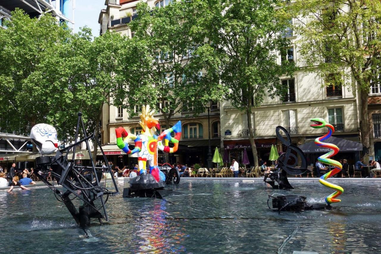 50M2 Rue Rambuteau/Pompidou/Marais/Hotel De Ville Paříž Exteriér fotografie